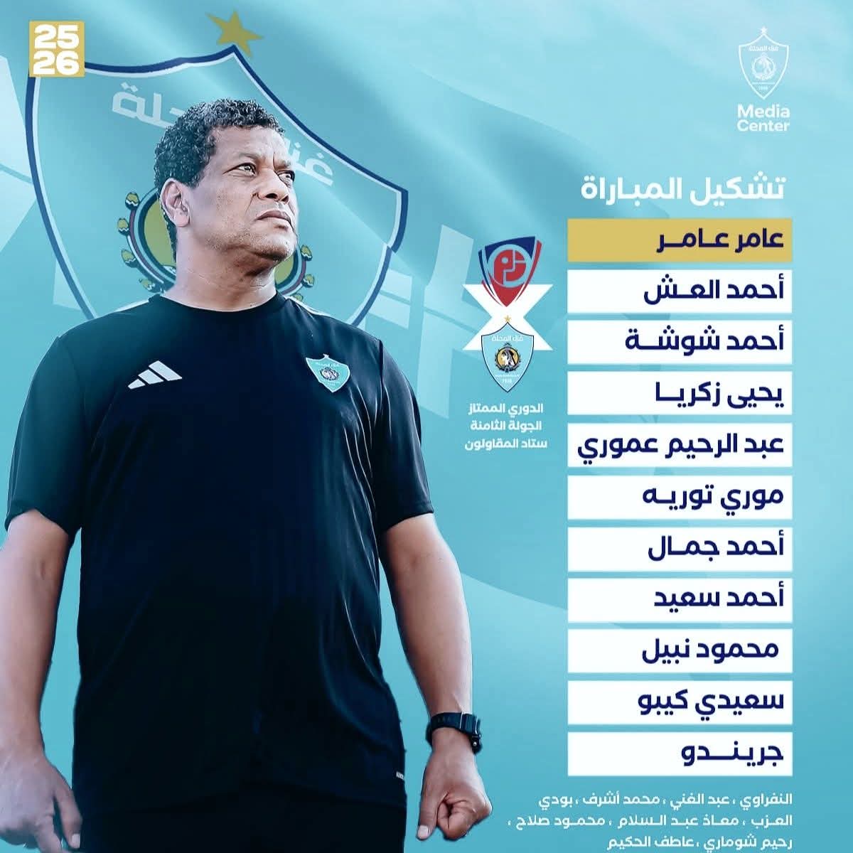 دوري nile| تشكيل غزل المحلة لمواجهة بتروجيت