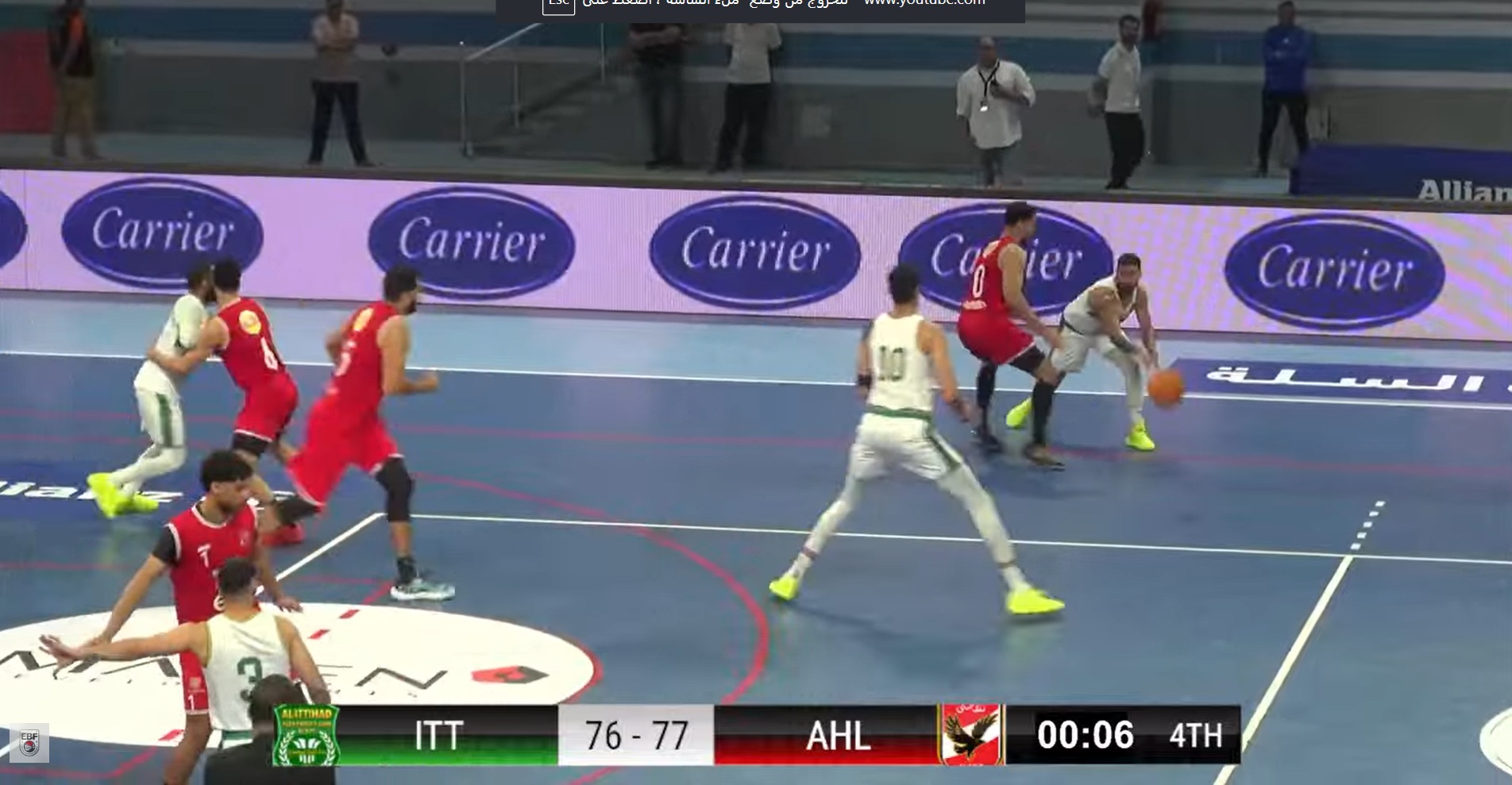 دوري سوبر السلة … الأهلي بطلا لدوري السوبر بعد حسم النتيجة بالفوز على الاتحاد 77 -76 بعد مباراة مثيرة