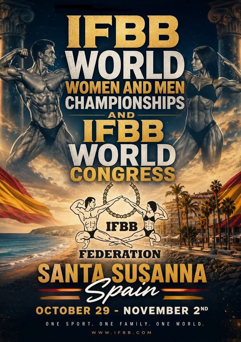 سانتا سوزانا تستضيف بطولة العالم لـ IFBB 2026.. وعجمان تستضيف نسخة 2027