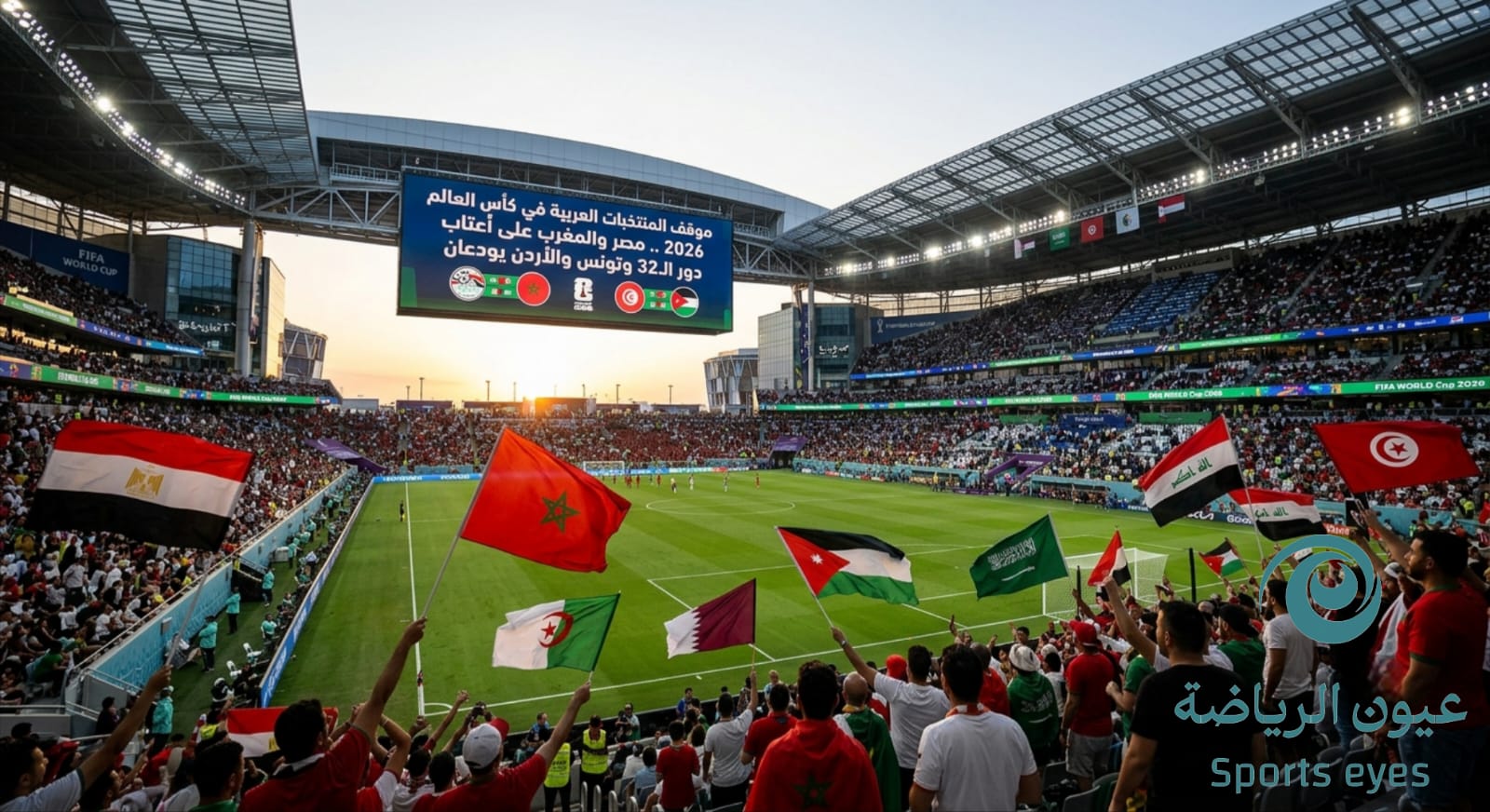 موقف المنتخبات العربية في كأس العالم 2026.. مصر والمغرب على أعتاب دور الـ32 وتونس والأردن يودعان